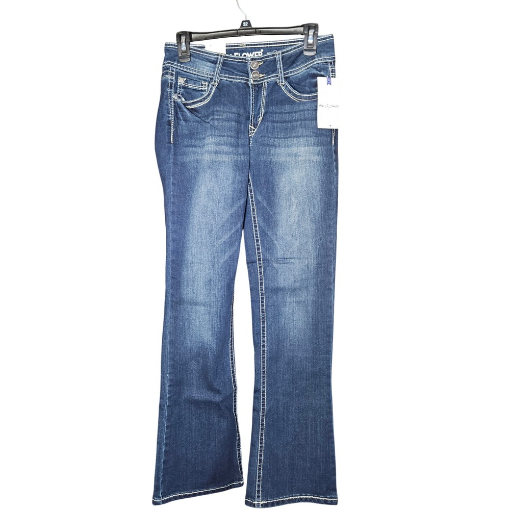 Wallflower Jeans Women 7 Luscious Curvy Bootcut Heidi Blue Denim New WBM12414O